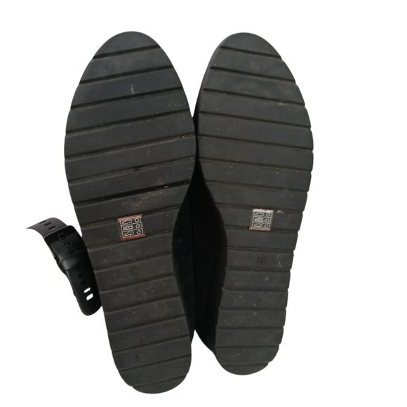 Eileen Fisher SZ 8.5 Humor Wedge Ballet Flat in Black Suede Runs Small - Picture 7 of 8